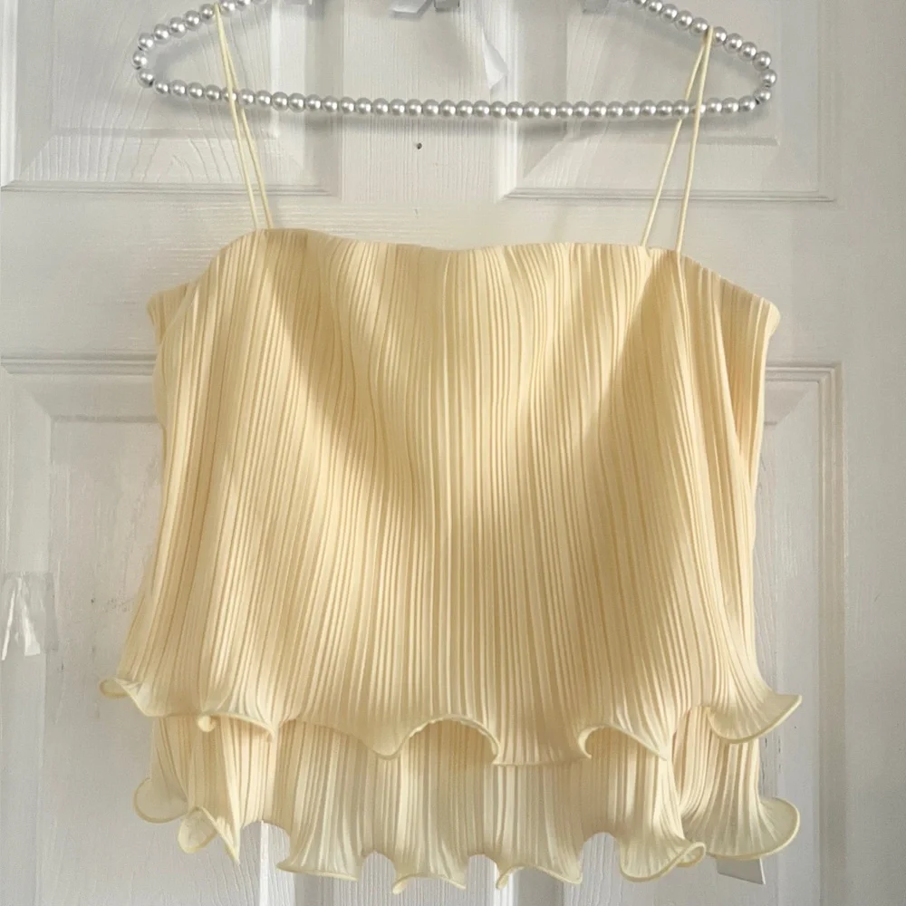 Commense Pleated Layered Ruffle Skirt Set - Picture 8 of 13